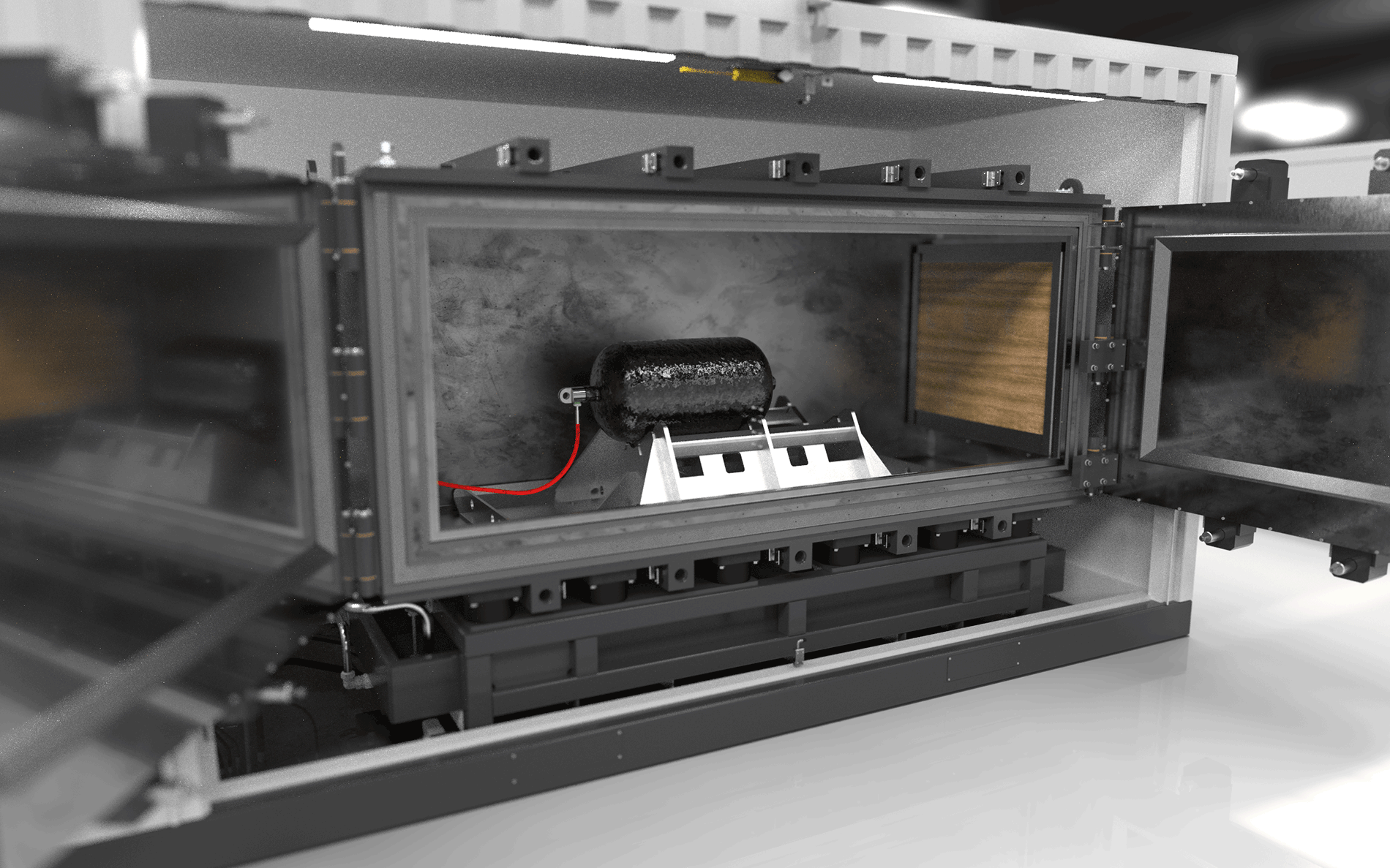 Wasserstoff Berstdruck Prüfstand